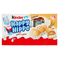 KINDER HAPPY HIPPO RIPIENO ALLA NOCCIOLA 5x20,7 GR.