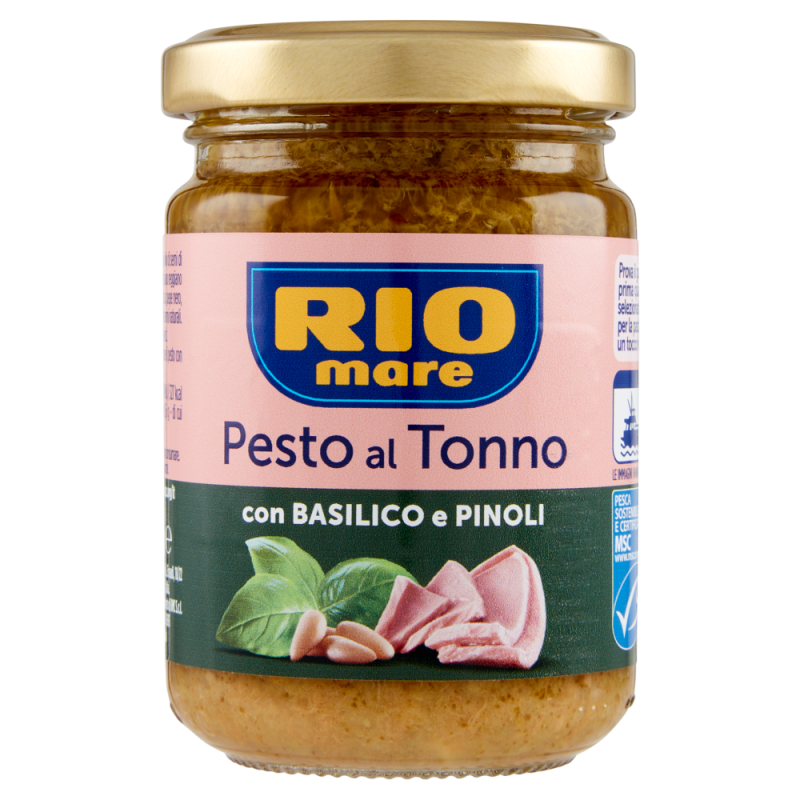 RIO MARE PESTO AL TONNO CON BASILICO E PINOLI 130 GR.