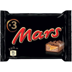 MARS CONFEZIONE DA 3 BARRETTE 3x45 GR.