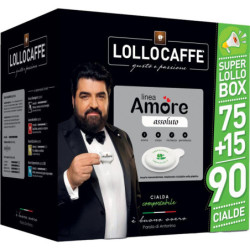 LOLLOCAFFE' CAFFE' LINEA AMORE ASSOLUTO 90 CIALDE COMPOSTABILI
