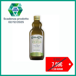 COSTA D'ORO L'EXTRA OLIO EXTRA VERGINE DI OLIVA ESTRATTO A FREDDO 0,75 LT.
