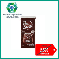 PAN DI STELLE MERENDA CON PAN DI SPAGNA AL CACAO E CREMA AL LATTE CONFEZIONE DA 8 PEZZI 280 GR.