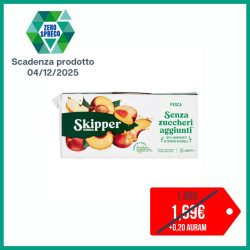SKIPPER ZUEGG SUCCHI DI FRUTTA ALLA PESCA SENZA ZUCCHERI AGGIUNTI 3X200 ML.