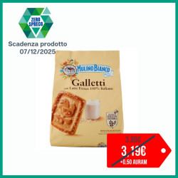 MULINO BIANCO BISCOTTI GALLETTI CON LATTE FRESCO 100% ITALIANO 800 GR.