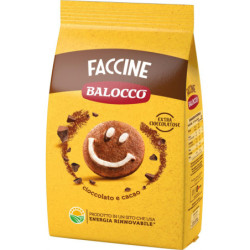 BALOCCO BISCOTTI FACCINE CIOCCOLATO E CACAO 700 GR.