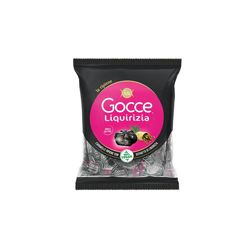 ROSSANA CARAMELLE GOCCE LIQUIRIZIA RIPENE CON ESTRATTO DI LIQUIRIZIA 175 GR.