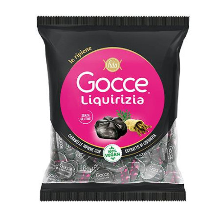 ROSSANA CARAMELLE GOCCE LIQUIRIZIA RIPENE CON ESTRATTO DI LIQUIRIZIA 175 GR.