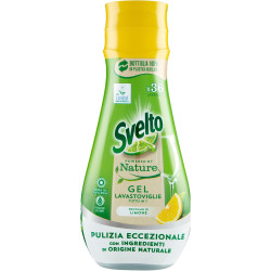 SVELTO GEL LAVASTOVIGLIE NATURE AL PROFUMO DI LIMONE 36 LAVAGGI 640 ML.