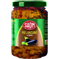 SAOM MELANZANE A FILETTI IN VETRO 280 GR.