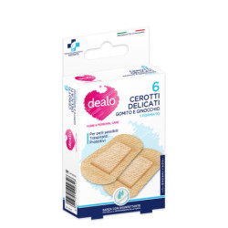 DEALO CEROTTI DELICATI GOMITO E GINOCCHIO IPOALLERGENICI E TRASPIRANTI 6 PEZZI
