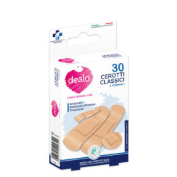 DEALO CEROTTI CLASSICI 4 FORMATI RESISTENTI ALL'ACQUA E TRASPIRANTI 30 PEZZI