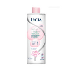 LYCIA ACQUA MICELLARE EXTRA DELICATA PER PELLI SENSIBILI CON ACQUA DI FIORI DI LOTO 400 ML.