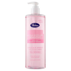 VENUS ACQUA MICELLARE SENSITIVE DISTILLATO ROSA DI VENERE PER PELLI SENSIBILI 400 ML.