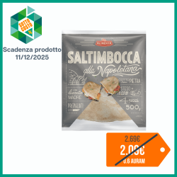 ALIMENTA SALTIMBOCCA ALLA NAPOLETANA PRETAGLIATO CON LIEVITO MADRE COTTO SU PIETRA 4 PEZZI 500 GR.