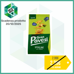 GRAN PAVESI SFOGLINE AL PESTO COTTE AL FORNO 180 GR.