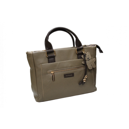 BORSA BAULETTO NAJ OLEARI COLORE CIOCCOLATO 31X25X11 CM.