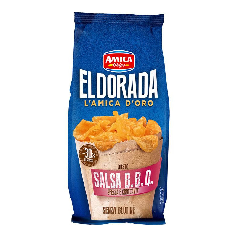 AMICA CHIPS ELDORADA BARBEQUE 130 GR.