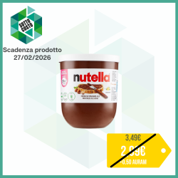 NUTELLA CREMA SPALMABILE ALLE NOCCIOLE E AL CACAO BICCHIERE 220 GR.