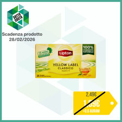 LIPTON TE' CLASSICO YELLOW LABEL - 25 FILTRI
