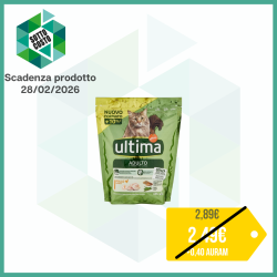 ULTIMA CROCCHETTE PER GATTI ADULTI CON POLLO, ORZO E FRUMENTO INTEGRALI 440 GR.