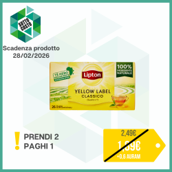 LIPTON TE' CLASSICO YELLOW LABEL - 25 FILTRI
