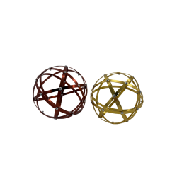 Pentasfera (Genesa) in Alluminio Ionizzato– Ø 10 cm – Oro o Bronzo