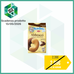MULINO BIANCO BISCOTTI ABBRACCI CON CACAO E PANNA FRESCA 350 GR.