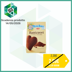 MULINO BIANCO BISCOTTI BATTICUORI CON CACAO E CIOCCOLATO 350 GR.
