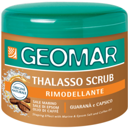 GEOMAR THALASSO SCRUB RIMODELLANTE CON SALE MARINO E POLVERE DI CAFFE' 600 GR.