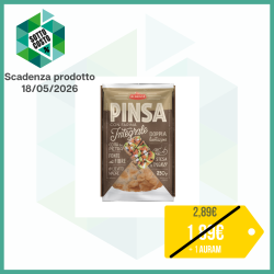 ALIMENTA PINSA INTEGRALE CON LIEVITO MADRE COTTA SU PIETRA CON VASSOIO DA FORNO 230 GR.