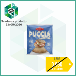 ALIMENTA PUCCIA ALLA SALENTINA COTTA SU PIETRA CON LIEVITO MADRE 2 PEZZI 230 GR.