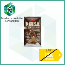 ALIMENTA PINSA MINI GOURMET CON OLIO EXTRAVERGINE DI OLIVA DOPPIA LIEVITAZIONE CON LIEVITO MADRE 2 PEZZI 300 GR.