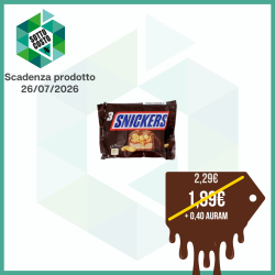 SNICKERS CONFEZIONE DA 3 PEZZI 150 GR.