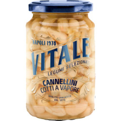 VITALE FAGIOLI CANNELLINI LESSATI IN VETRO 350 GR.