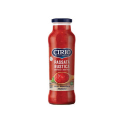 CIRIO PASSATA RUSTICA CORPOSA E GUSTOSA IN VETRO 680 GR.
