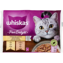 WHISKAS PURE DELIGHT POLLO E TACCHINO GR.85x4