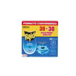 RAID PIASTRINE ANTIZANZARE RICARICA 30 + 30