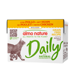 Almo Nature Daily Pollo Cibo Umido per Gatti - 90g