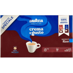 LAVAZZA CAFFE' CREMA E GUSTO RISVEGLIO RICCO GR250X3