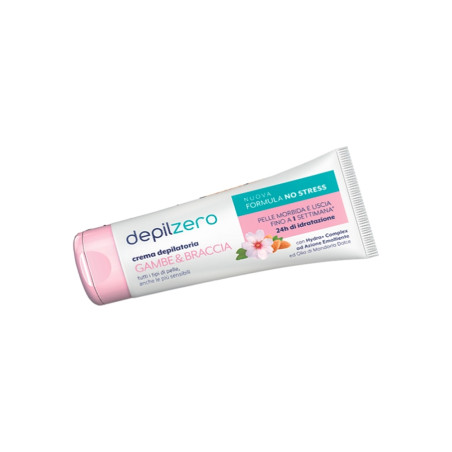 Depilzero Crema Depilatoria Gambe e Braccia con Olio di Mandorle - 200ml