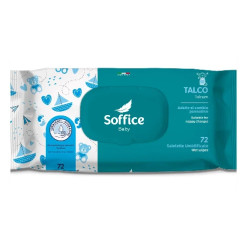 SOFFICE TALCO SALVIETTE IGIENE BIMBI CON PANTENOLO 72 SALVIETTINE