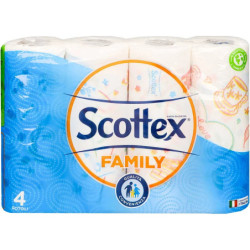 SCOTTEX CARTA CASA FAMILY 4 ROTOLI