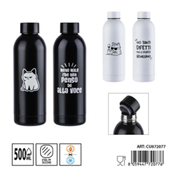BORRACCIA TERMICA CON GATTO 500ML